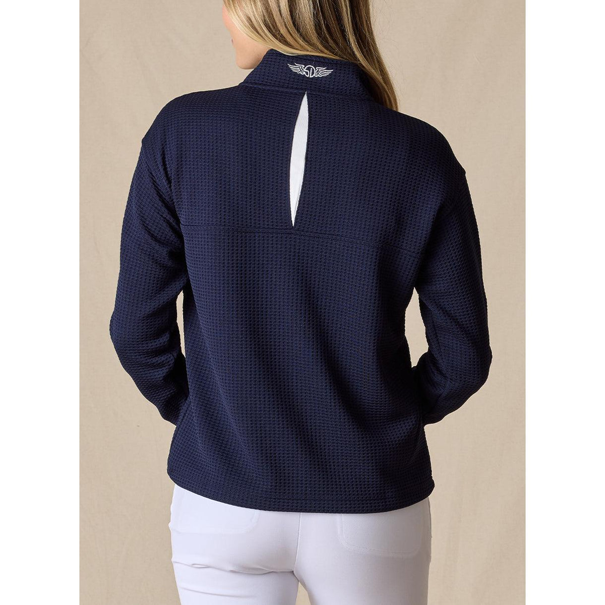 no-logo Straight Down Ladies Opal Quarter Zip-Quarter Zips-Straight Down-Thread Logic
