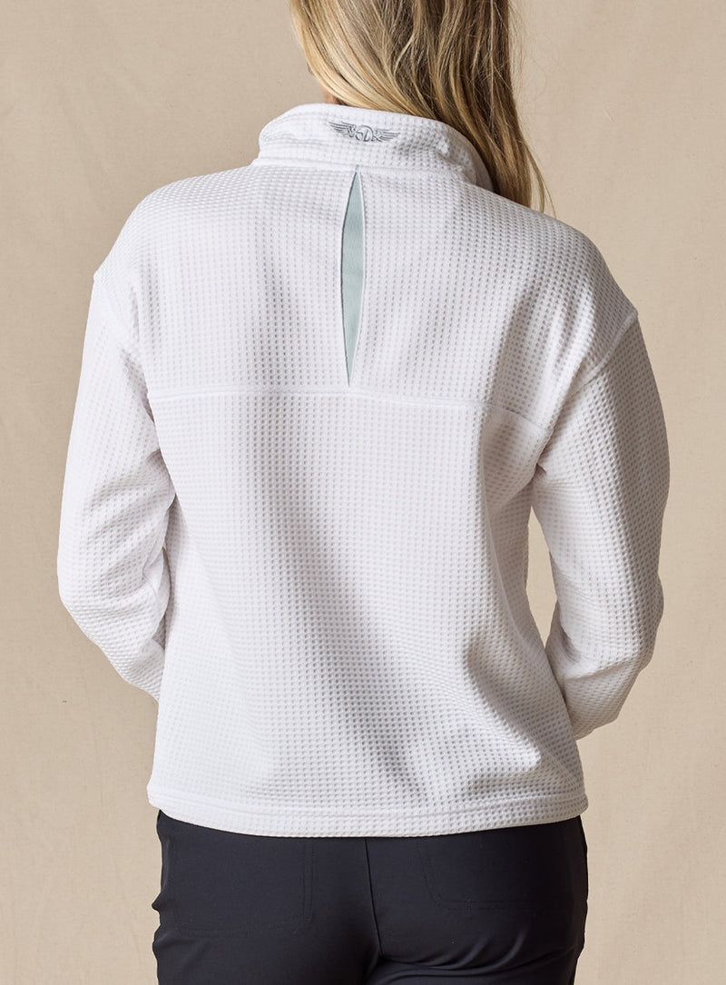 no-logo Straight Down Ladies Opal Quarter Zip-Quarter Zips-Straight Down-Thread Logic