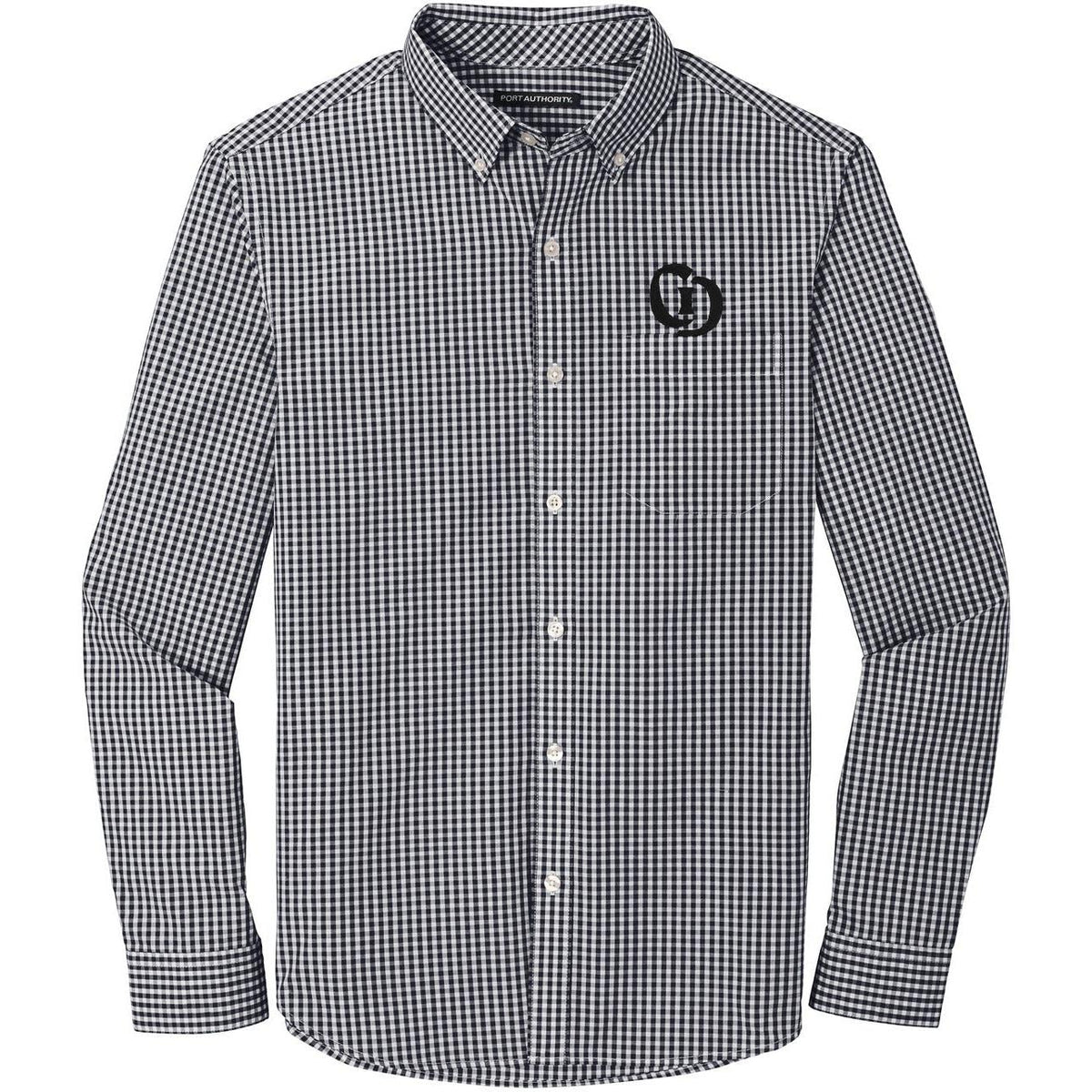 no-logo Port Authority Broadcloth Gingham Easy Care Shirt-Dress Shirts-Port Authority-Thread Logic