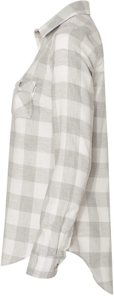 no-logo Weatherproof Ladies Vintage Brushed Flannel Long Sleeve Shirt-Ladies Dress Shirts-Weatherproof-Thread Logic