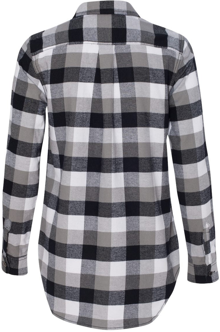no-logo Weatherproof Ladies Vintage Brushed Flannel Long Sleeve Shirt-Ladies Dress Shirts-Weatherproof-Thread Logic