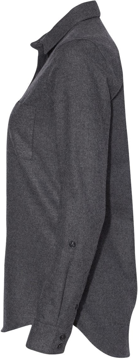 no-logo Weatherproof Ladies Vintage Brushed Flannel Solid Shirt-Ladies Dress Shirts-Weatherproof-Thread Logic
