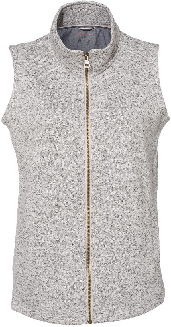 Weatherproof Ladies Vintage Sweaterfleece Vest-Ladies Layering-Weatherproof-Light Grey Heather-S-Thread Logic