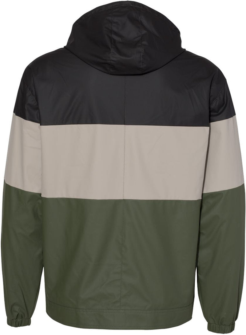 no-logo Weatherproof Vintage Colorblocked Hooded Rain Jacket-Men's Jackets-Weatherproof-Thread Logic