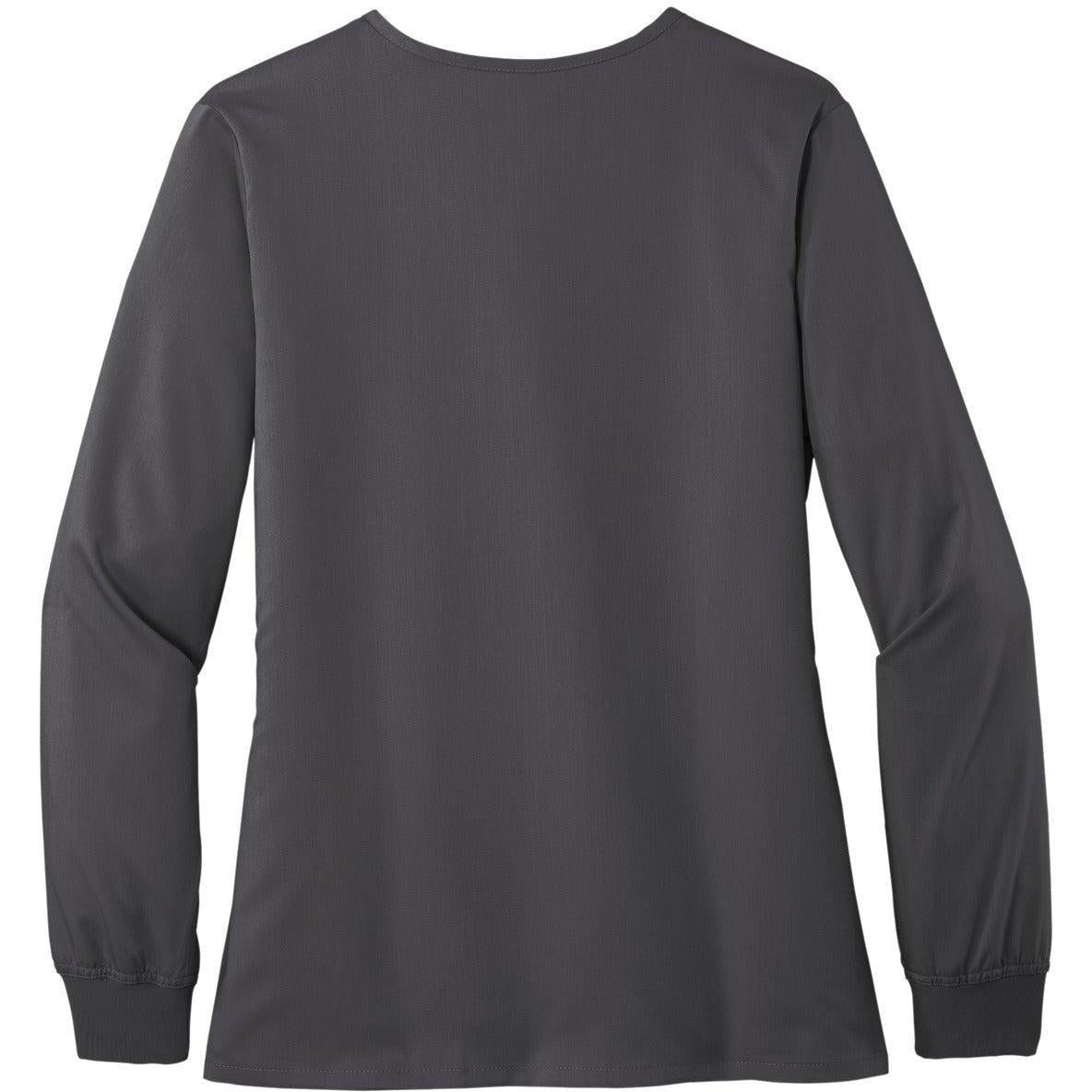 no-logo WonderWink Ladies Premiere Flex Full-Zip Scrub Jacket-Regular-Wonderwink-Thread Logic