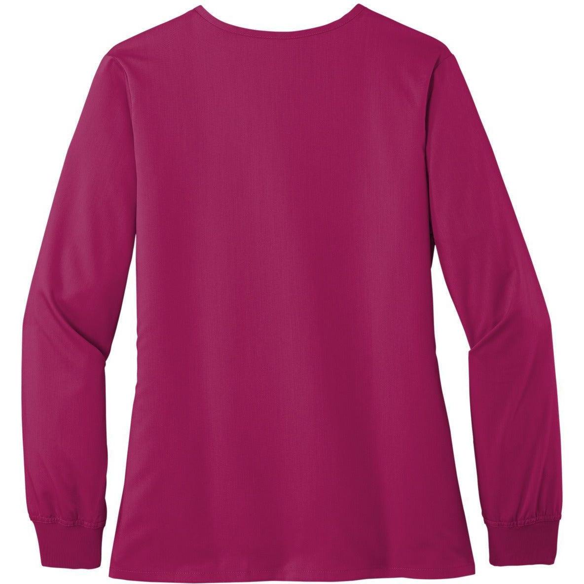 no-logo WonderWink Ladies Premiere Flex Full-Zip Scrub Jacket-Regular-Wonderwink-Thread Logic