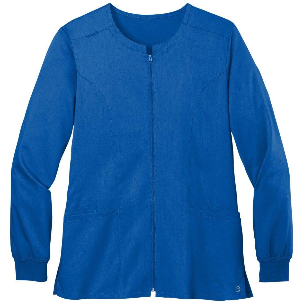 no-logo WonderWink Ladies Premiere Flex Full-Zip Scrub Jacket