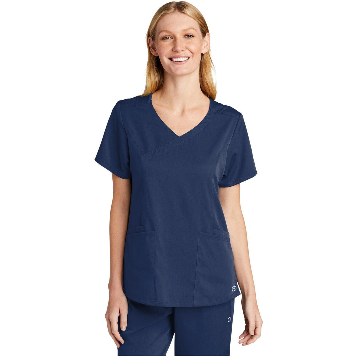 no-logo WonderWink Ladies Premiere Flex Mock Wrap Top-Regular-Wonderwink-Thread Logic
