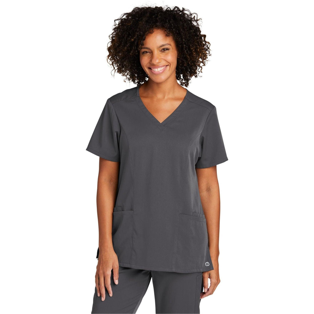 no-logo WonderWink Ladies Premiere Flex V-Neck Top-Regular-Wonderwink-Thread Logic