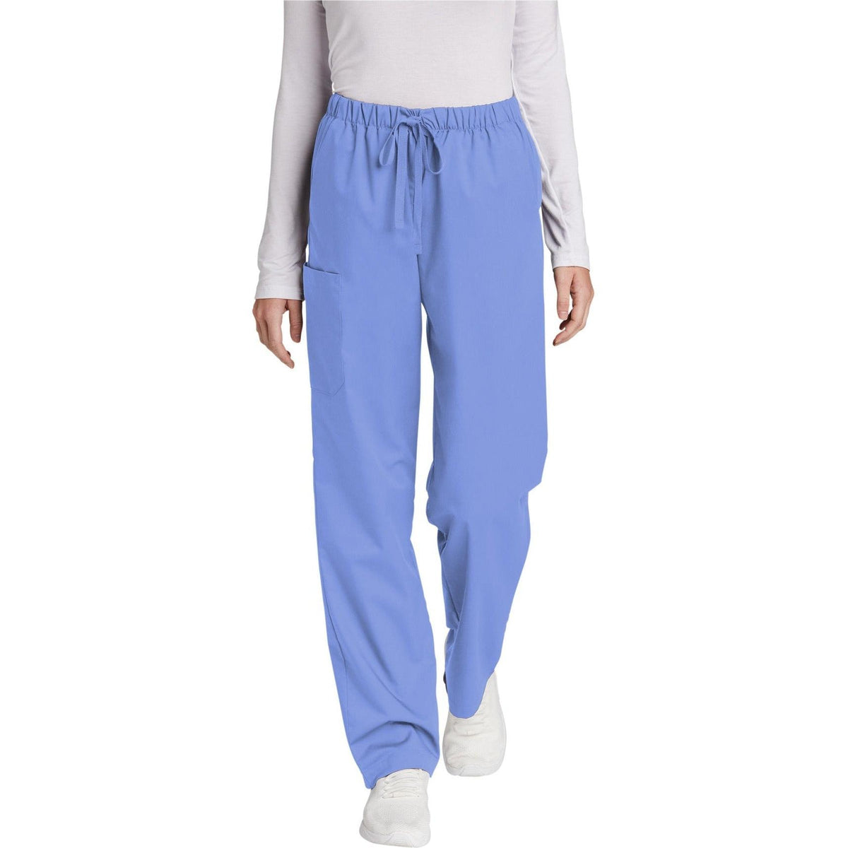 no-logo WonderWink Ladies Tall WorkFlex Cargo Pant - SOLD BLANK-Regular-Wonderwink-Ceil Blue-2XLT-Thread Logic