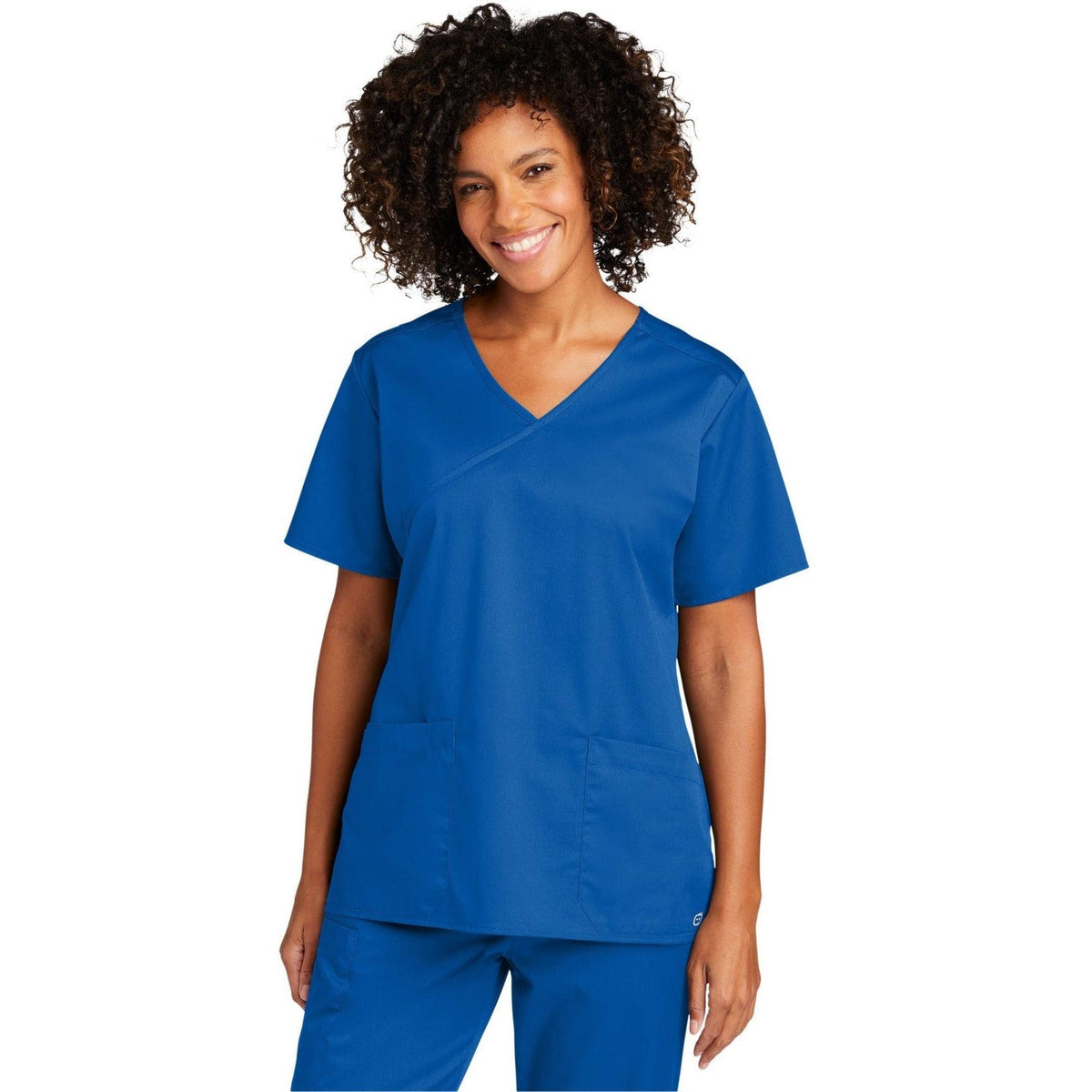 no-logo WonderWink Ladies WorkFlex Mock Wrap Top-Regular-Wonderwink-Thread Logic