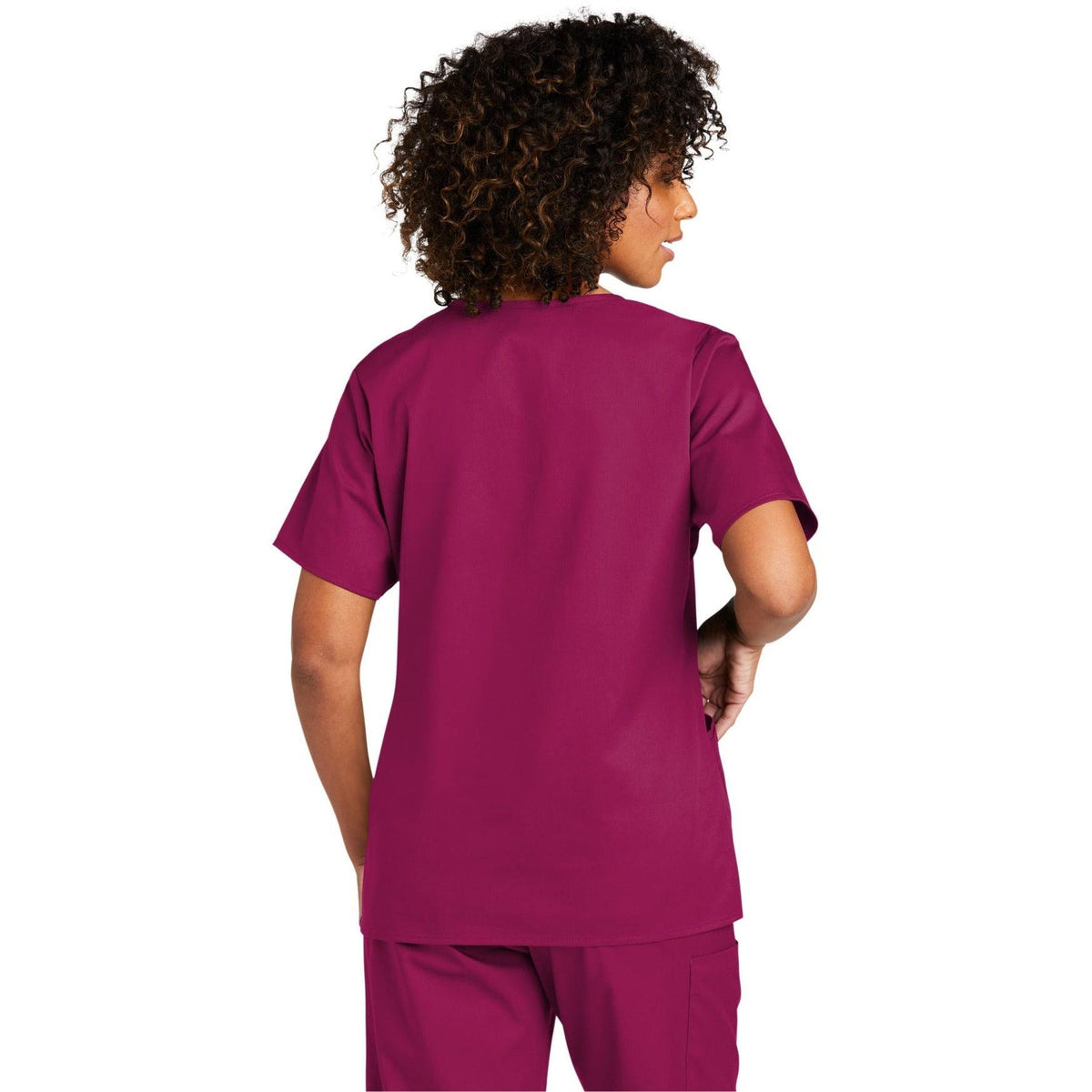 no-logo WonderWink Ladies WorkFlex Mock Wrap Top-Regular-Wonderwink-Thread Logic