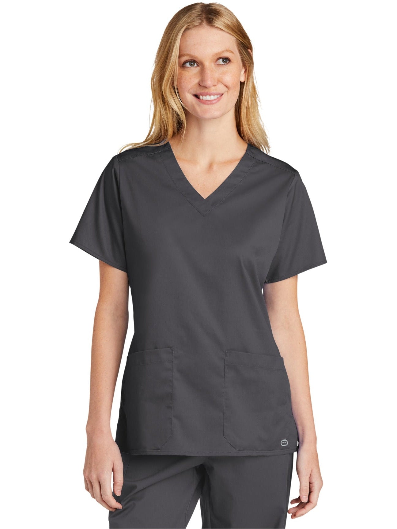 no-logo WonderWink Ladies WorkFlex V-Neck Top-Regular-Wonderwink-Thread Logic
