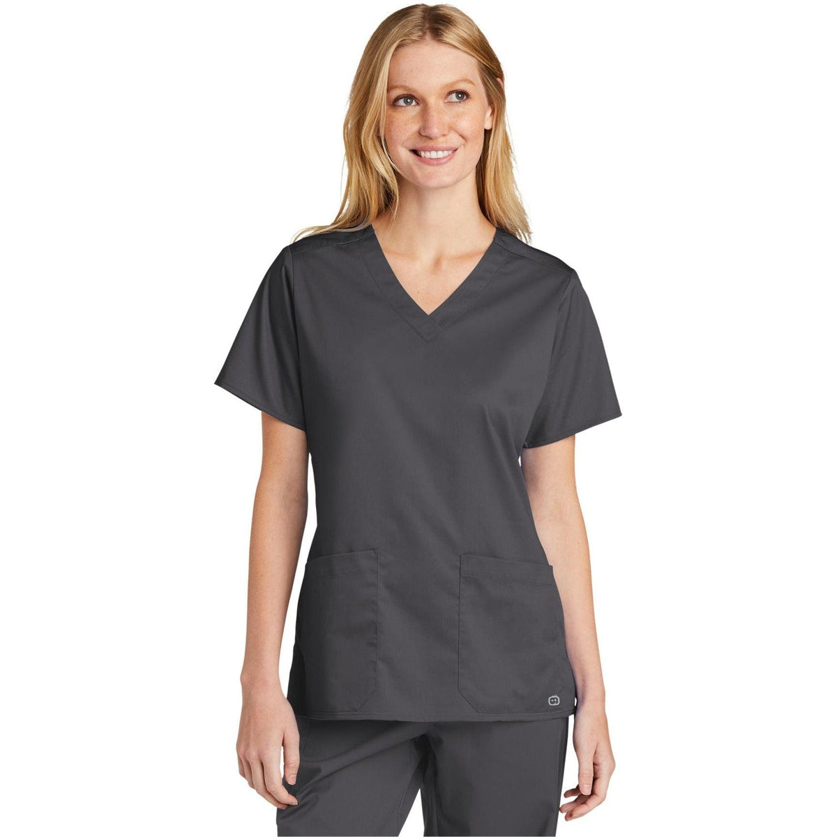 no-logo WonderWink Ladies WorkFlex V-Neck Top-Regular-Wonderwink-Thread Logic