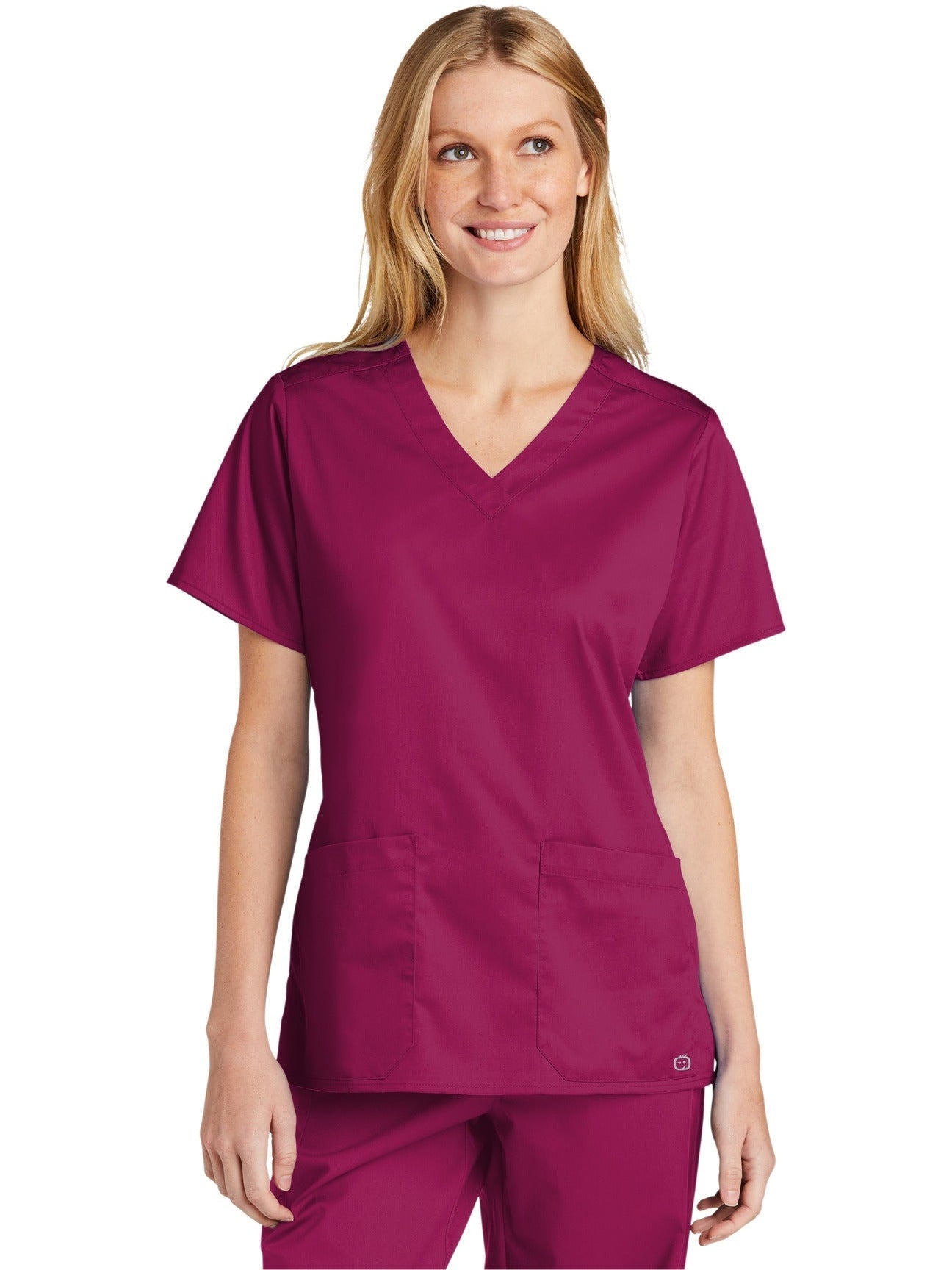 no-logo WonderWink Ladies WorkFlex V-Neck Top-Regular-Wonderwink-Thread Logic