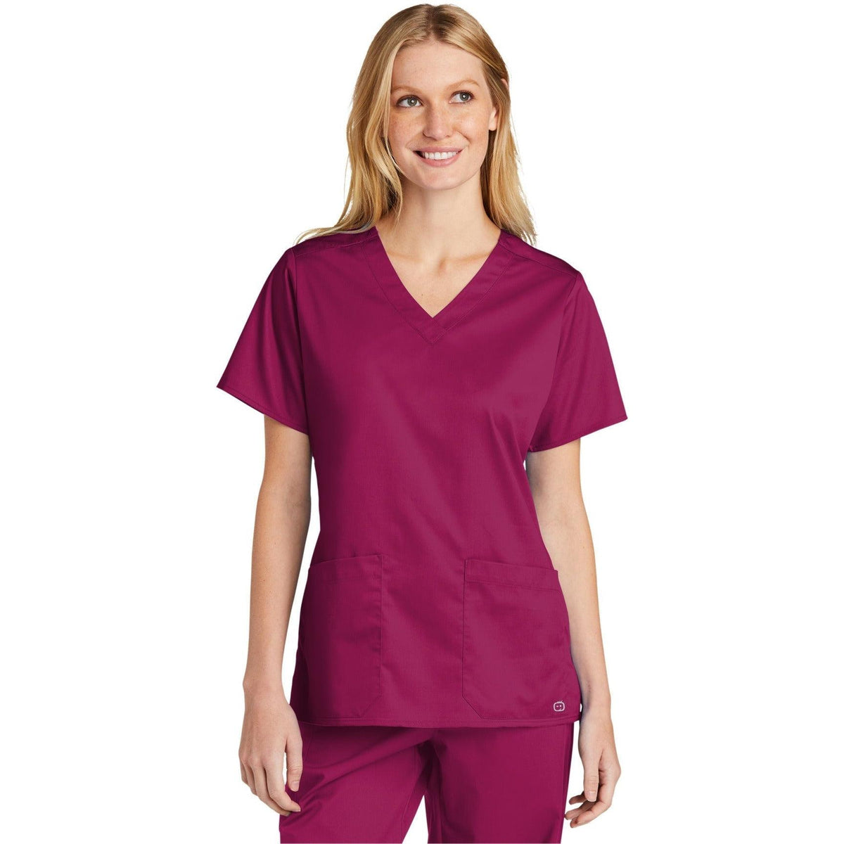 no-logo WonderWink Ladies WorkFlex V-Neck Top-Regular-Wonderwink-Thread Logic