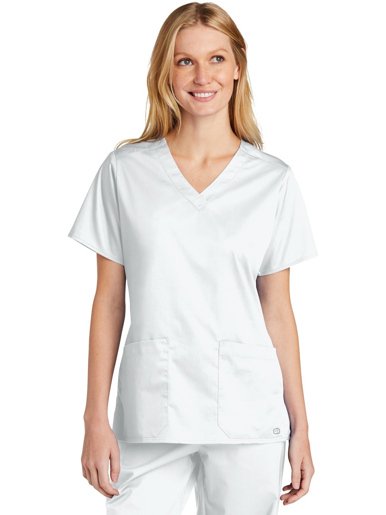 no-logo WonderWink Ladies WorkFlex V-Neck Top-Regular-Wonderwink-Thread Logic