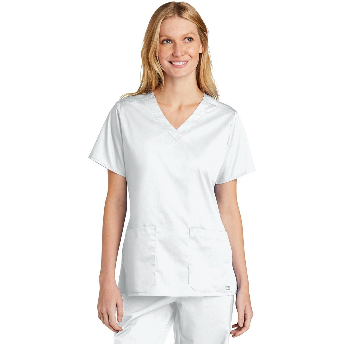 no-logo WonderWink Ladies WorkFlex V-Neck Top-Regular-Wonderwink-Thread Logic