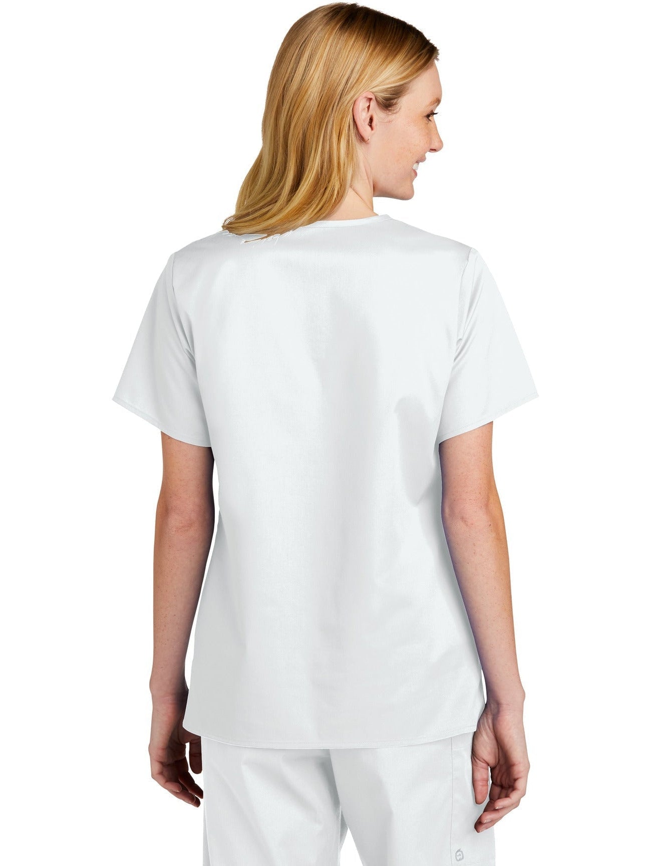 no-logo WonderWink Ladies WorkFlex V-Neck Top-Regular-Wonderwink-Thread Logic