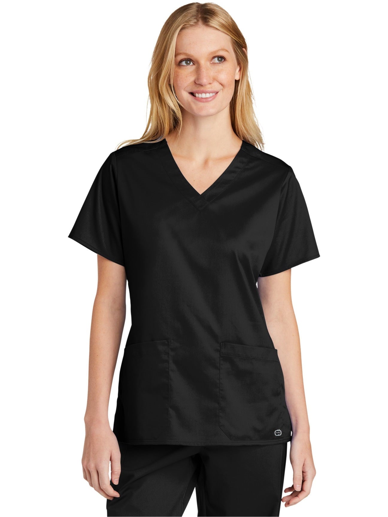 no-logo WonderWink Ladies WorkFlex V-Neck Top-Regular-Wonderwink-Thread Logic