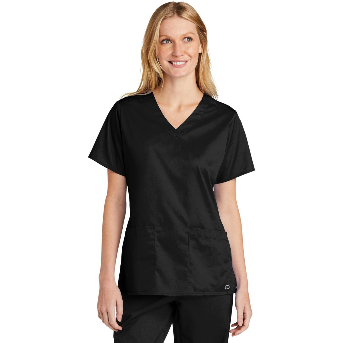 no-logo WonderWink Ladies WorkFlex V-Neck Top-Regular-Wonderwink-Thread Logic