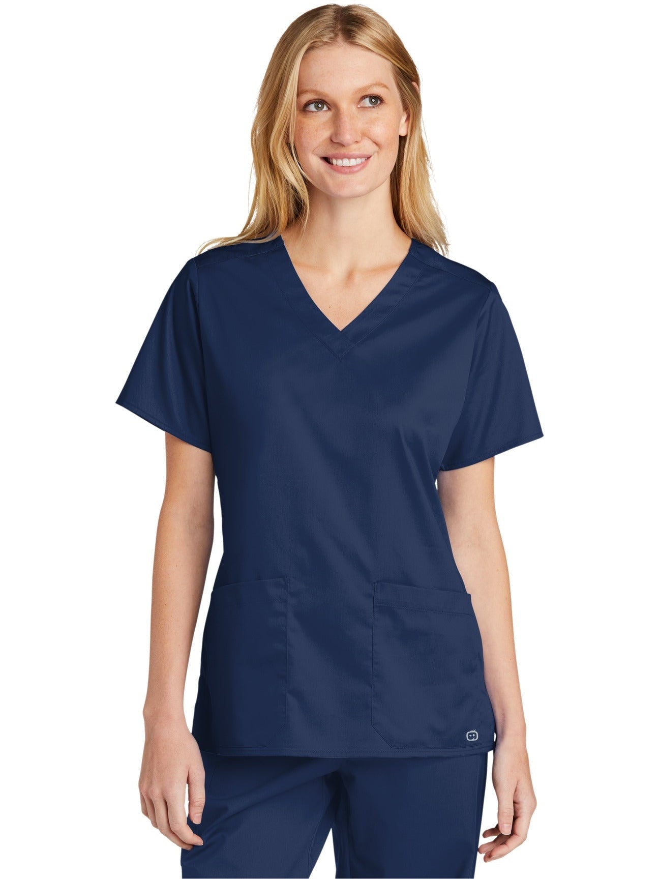 no-logo WonderWink Ladies WorkFlex V-Neck Top-Regular-Wonderwink-Thread Logic
