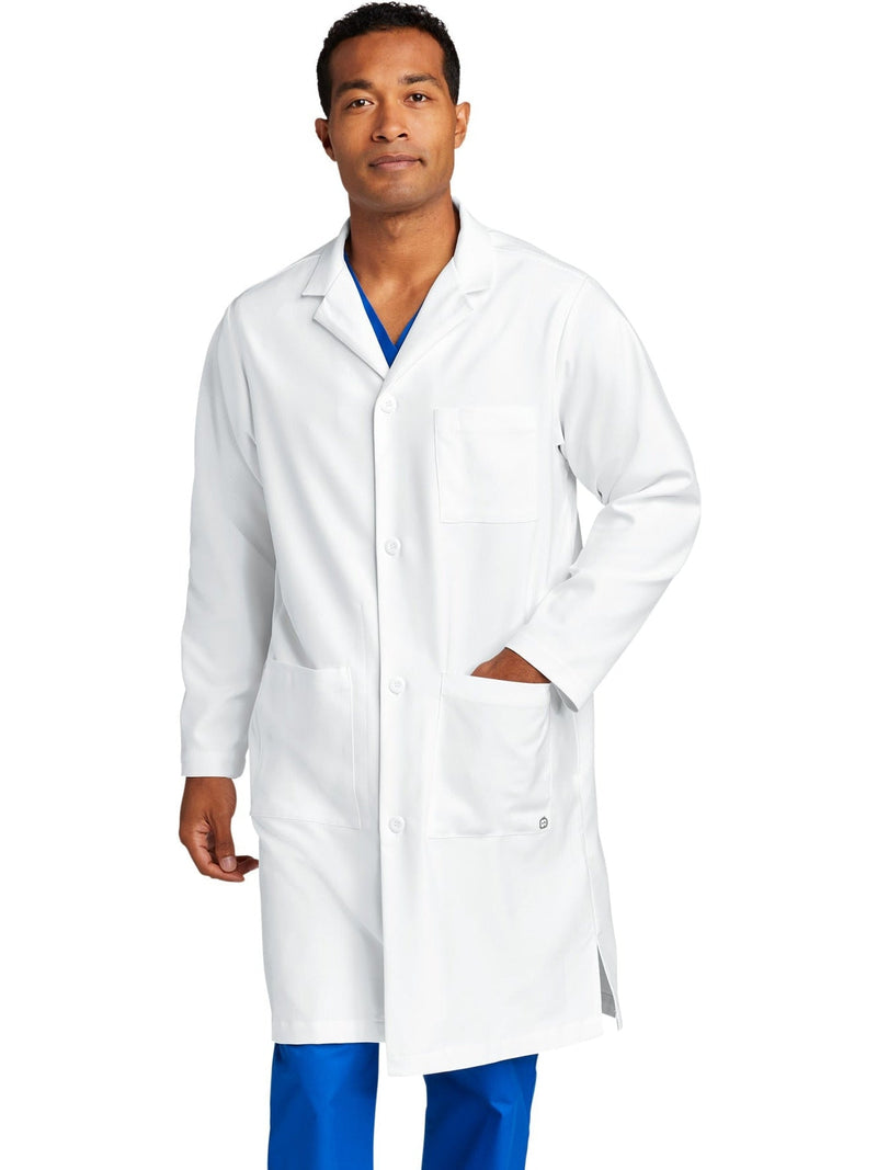 no-logo WonderWink Men's Long Lab Coat-Regular-Wonderwink-Thread Logic