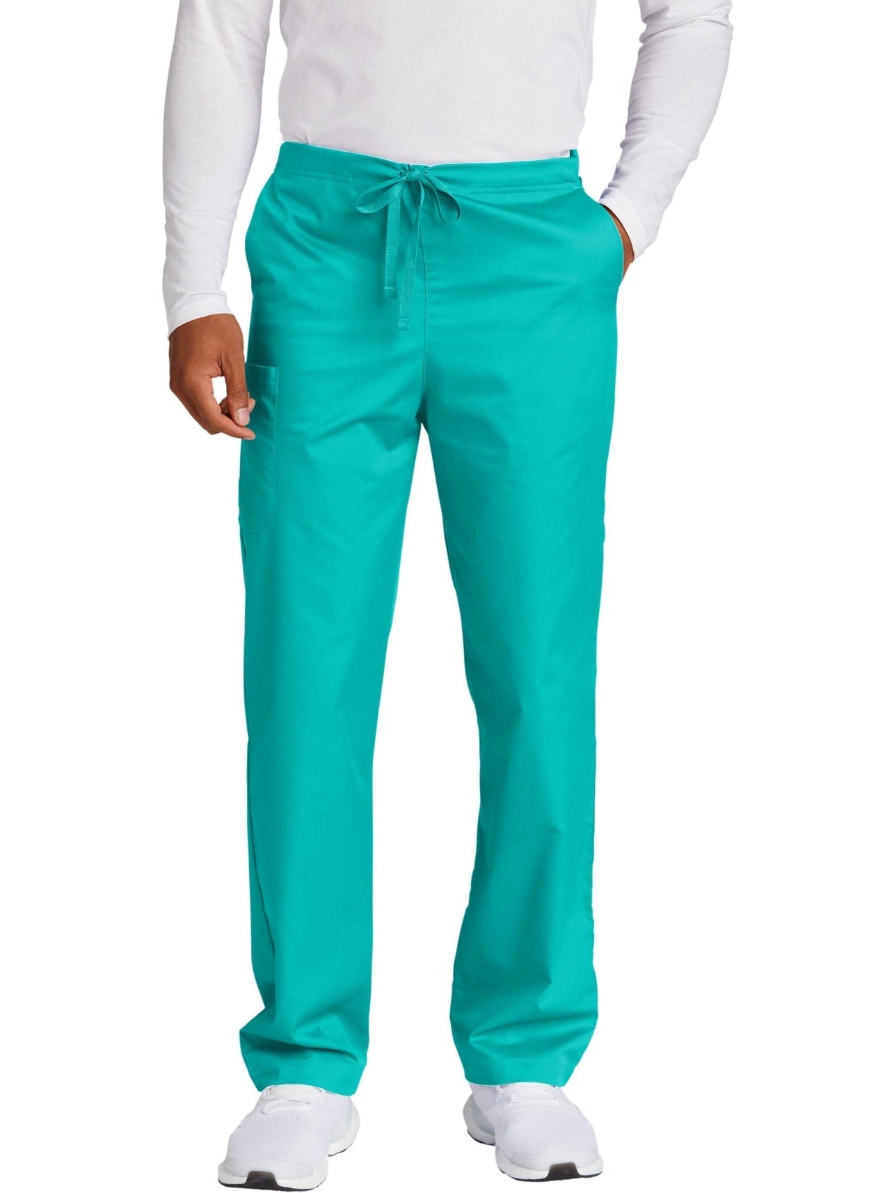 no-logo WonderWink Unisex Short WorkFlex Cargo Pant - SOLD BLANK-Regular-Wonderwink-Teal Blue-2XLS-Thread Logic