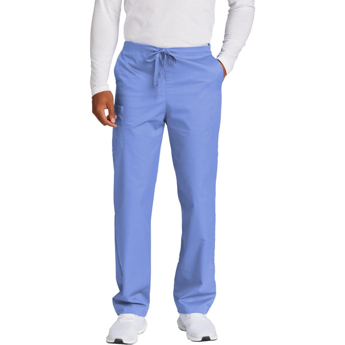 no-logo WonderWink Unisex Tall WorkFlex Cargo Pant - SOLD BLANK-Regular-Wonderwink-Ceil Blue-2XLT-Thread Logic