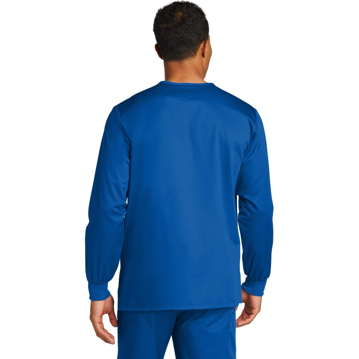 no-logo WonderWink Unisex WorkFlex Snap-Front Scrub Jacket-Regular-Wonderwink-Thread Logic