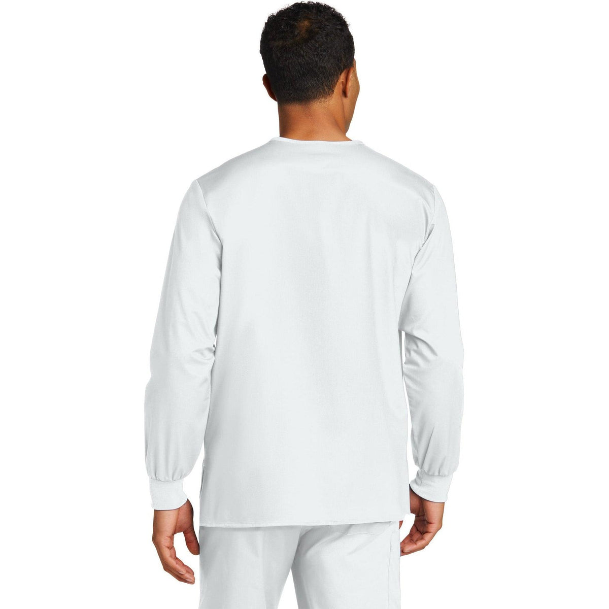 no-logo WonderWink Unisex WorkFlex Snap-Front Scrub Jacket-Regular-Wonderwink-Thread Logic
