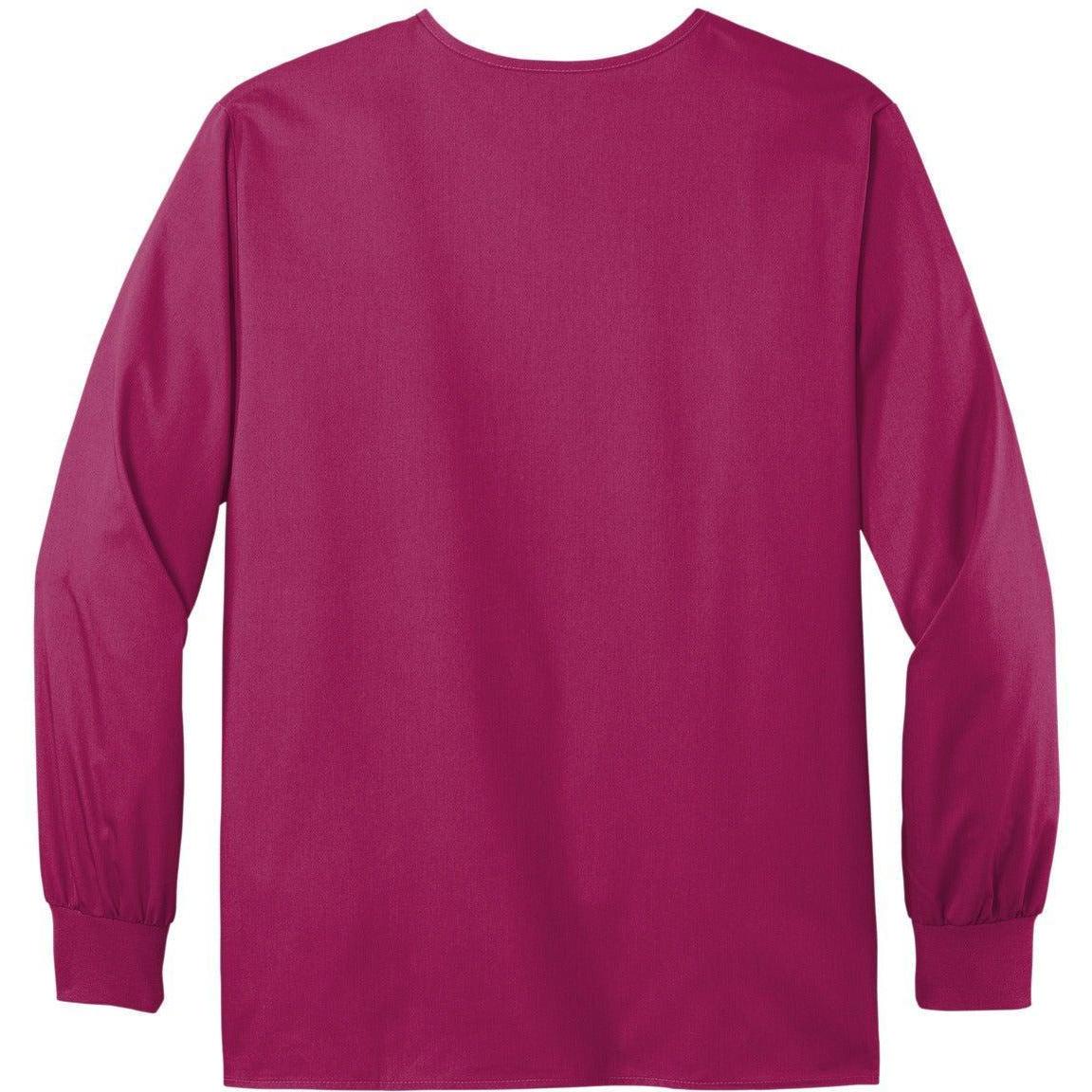 no-logo WonderWink Unisex WorkFlex Snap-Front Scrub Jacket-Regular-Wonderwink-Thread Logic