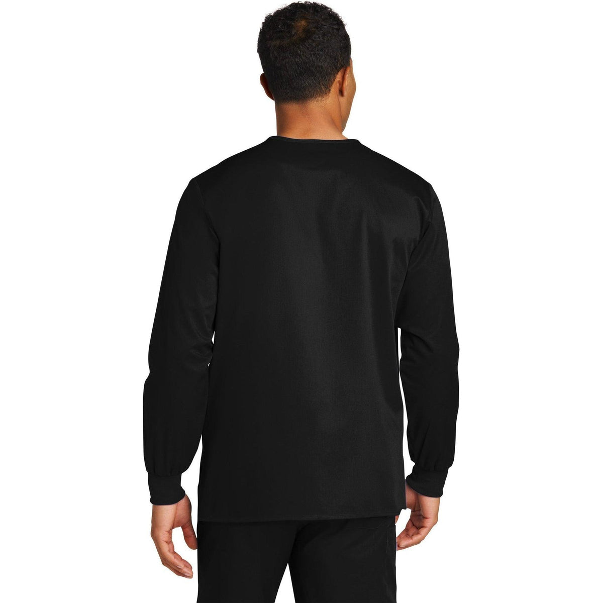 no-logo WonderWink Unisex WorkFlex Snap-Front Scrub Jacket-Regular-Wonderwink-Thread Logic