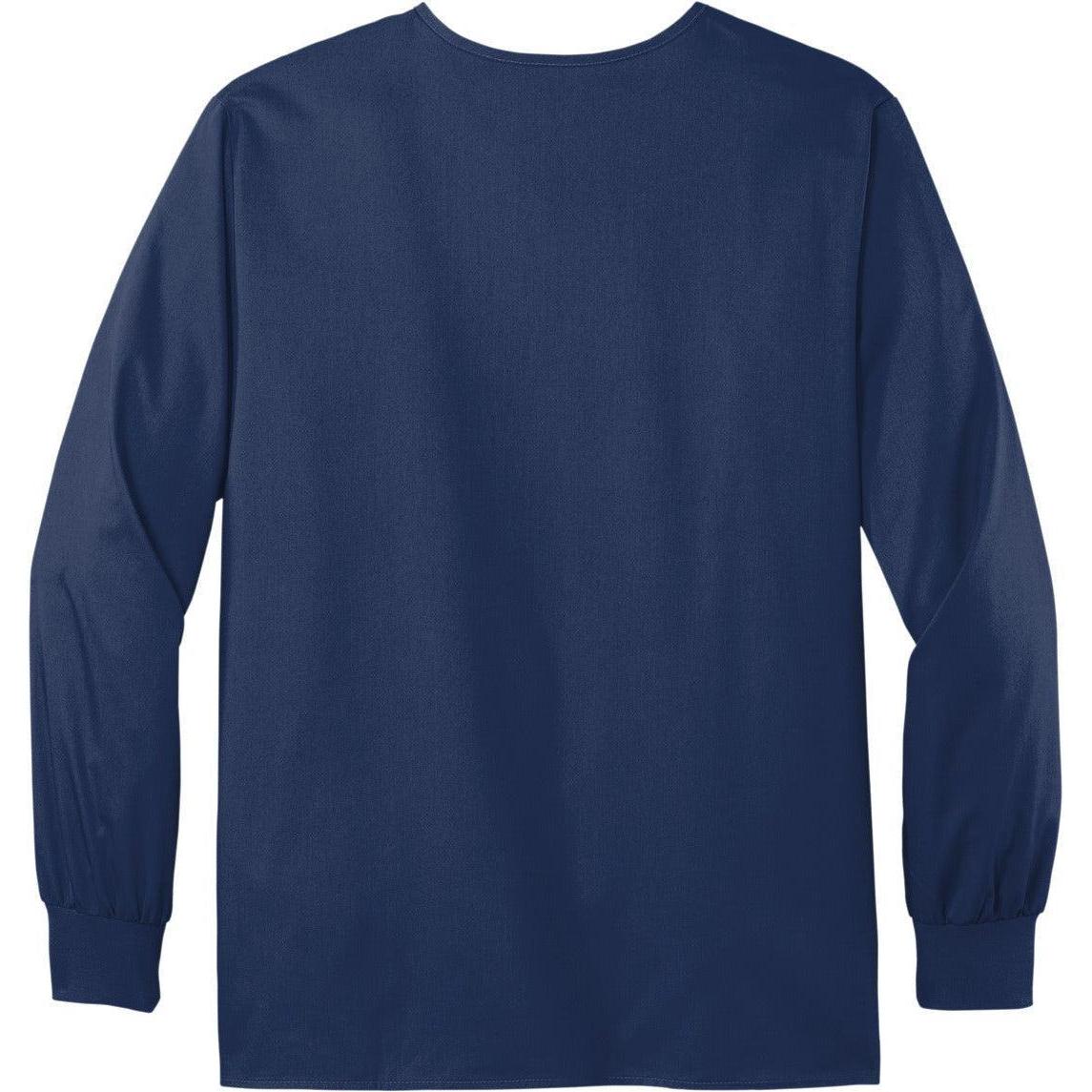 no-logo WonderWink Unisex WorkFlex Snap-Front Scrub Jacket-Regular-Wonderwink-Thread Logic