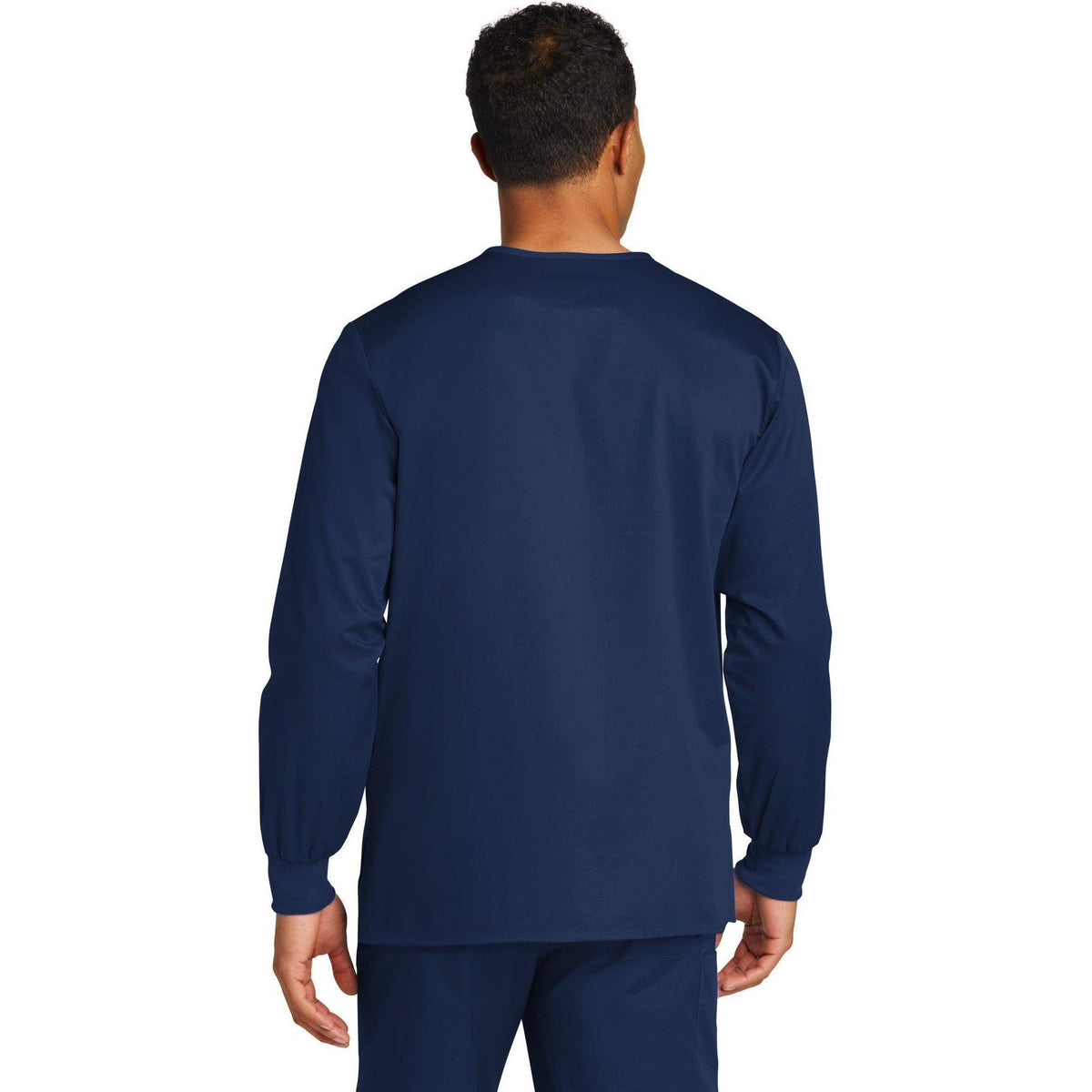 no-logo WonderWink Unisex WorkFlex Snap-Front Scrub Jacket-Regular-Wonderwink-Thread Logic