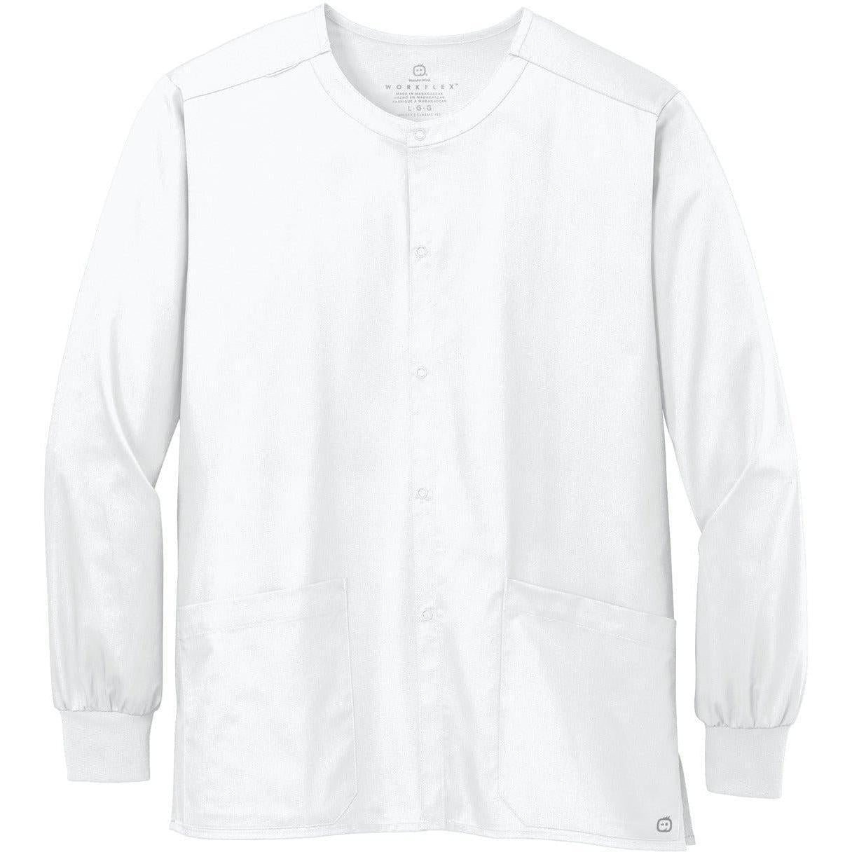 WonderWink Unisex WorkFlex Snap-Front Scrub Jacket | Thread Logic