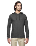  econscious 4.25 oz. Blended Eco Jersey Pullover Hoodie-Men's Layering-econscious-Charcoal/Black-S-Thread Logic