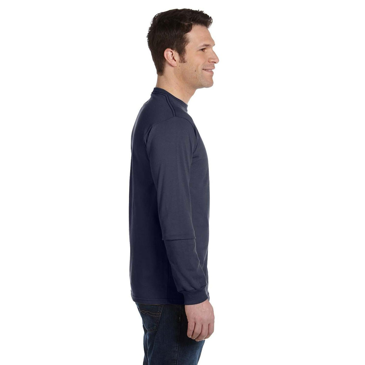 no-logo econscious 5.5 oz., 100% Organic Cotton Classic Long-Sleeve T-Shirt-Men's T Shirts-econscious-Thread Logic