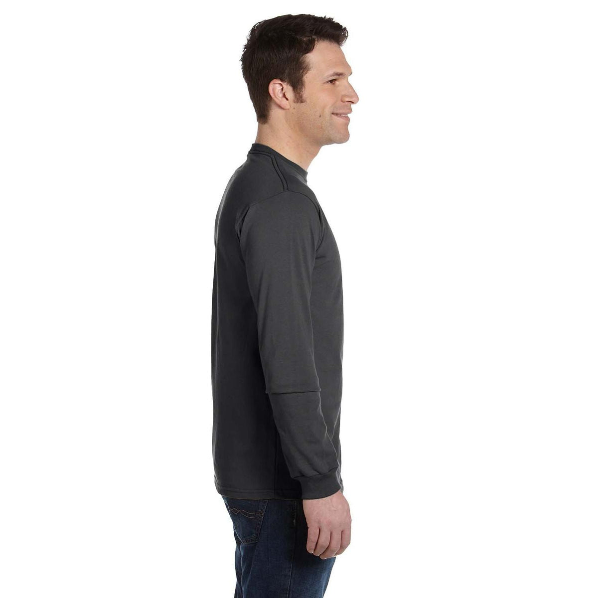no-logo econscious 5.5 oz., 100% Organic Cotton Classic Long-Sleeve T-Shirt-Men's T Shirts-econscious-Thread Logic