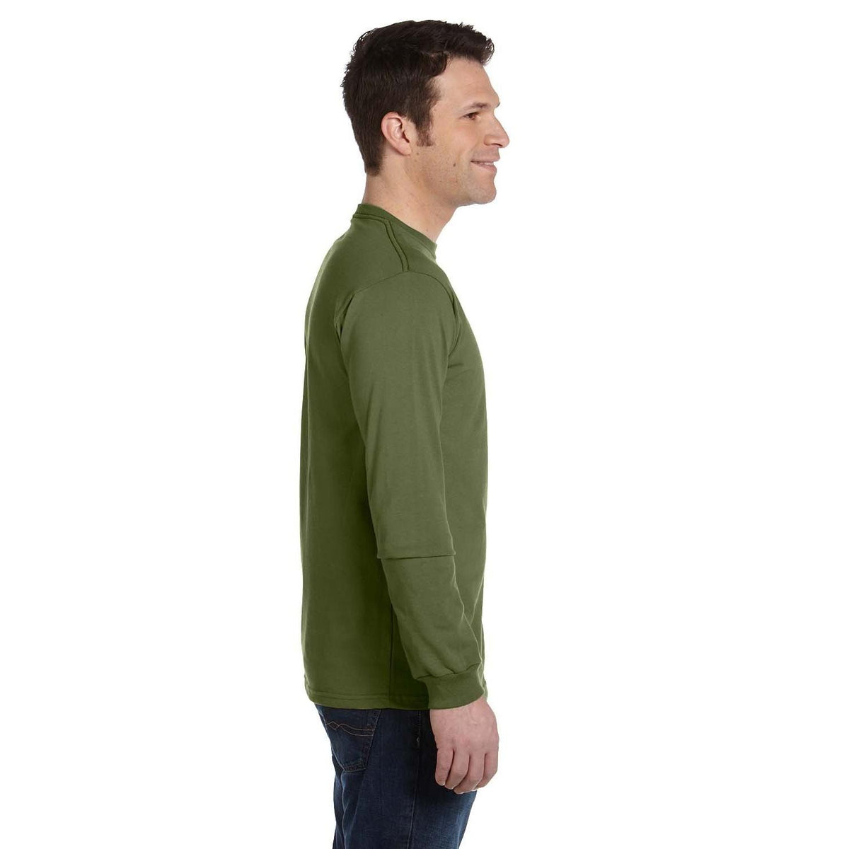 no-logo econscious 5.5 oz., 100% Organic Cotton Classic Long-Sleeve T-Shirt-Men's T Shirts-econscious-Thread Logic