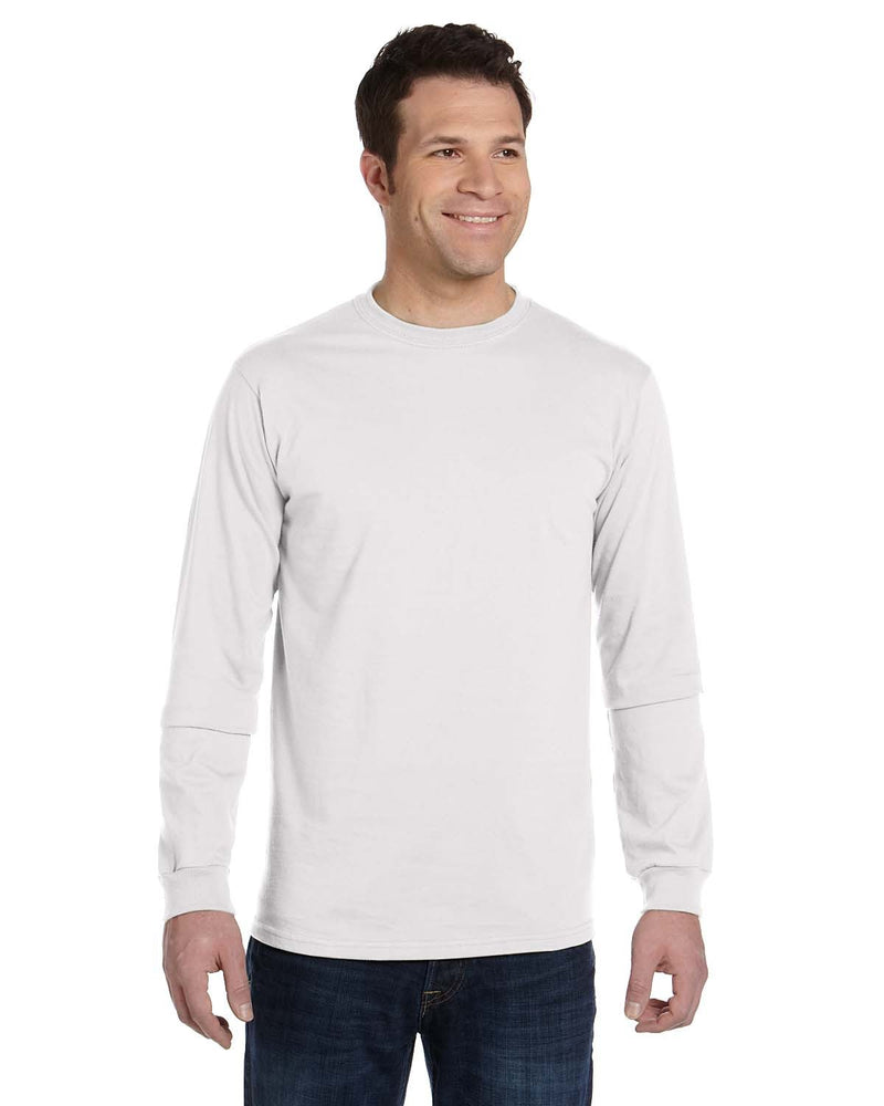  econscious 5.5 oz., 100% Organic Cotton Classic Long-Sleeve T-Shirt-Men's T Shirts-econscious-White-S-Thread Logic