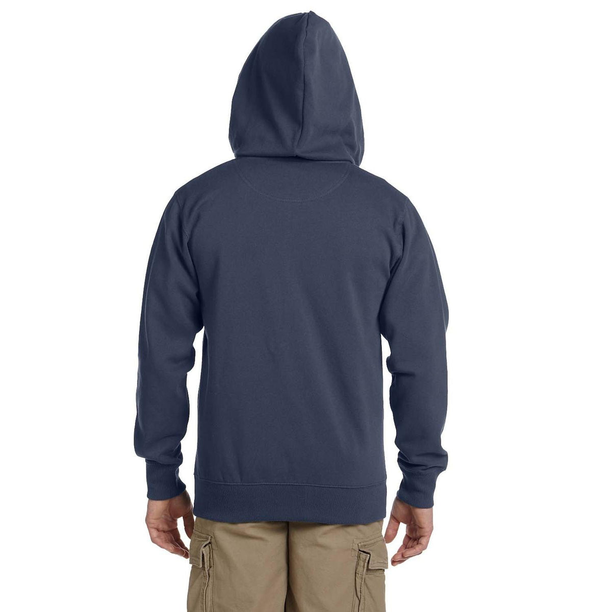 no-logo econscious 9 oz. Organic/Recycled Full-Zip Hood-Men's Layering-econscious-Thread Logic