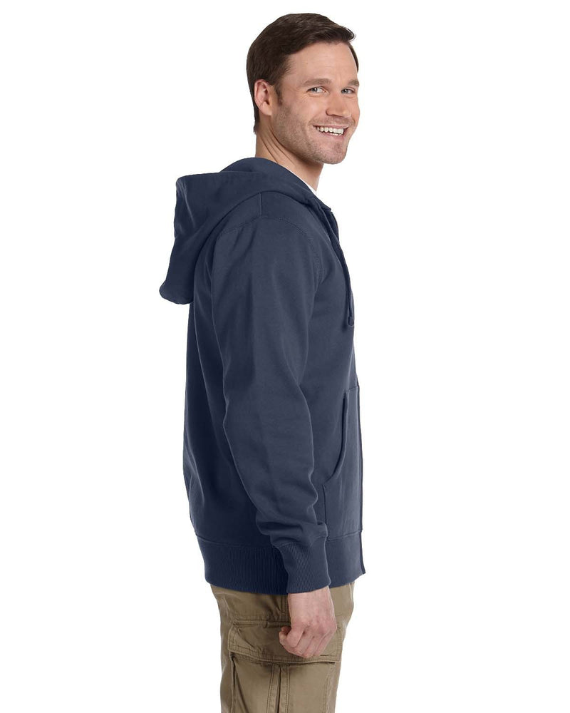 no-logo econscious 9 oz. Organic/Recycled Full-Zip Hood-Men's Layering-econscious-Thread Logic