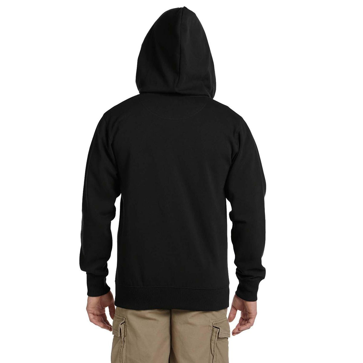 no-logo econscious 9 oz. Organic/Recycled Full-Zip Hood-Men's Layering-econscious-Thread Logic