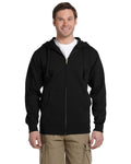  econscious 9 oz. Organic/Recycled Full-Zip Hood-Men's Layering-econscious-Black-S-Thread Logic