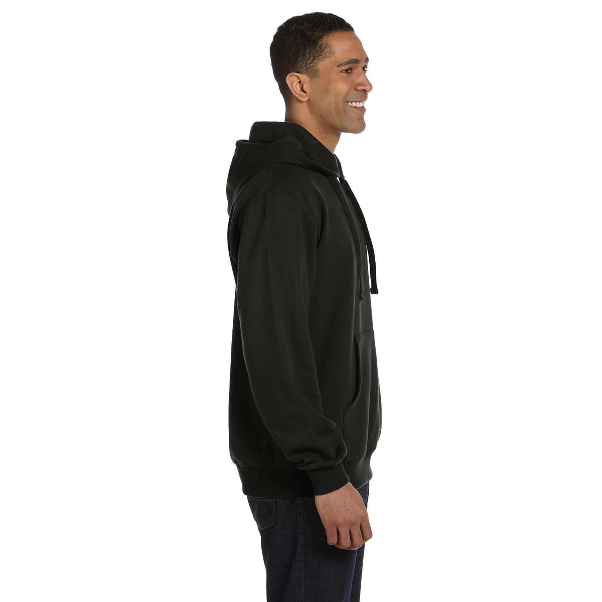 no-logo econscious 9 oz. Organic/Recycled Pullover Hood-Men's Layering-econscious-Thread Logic