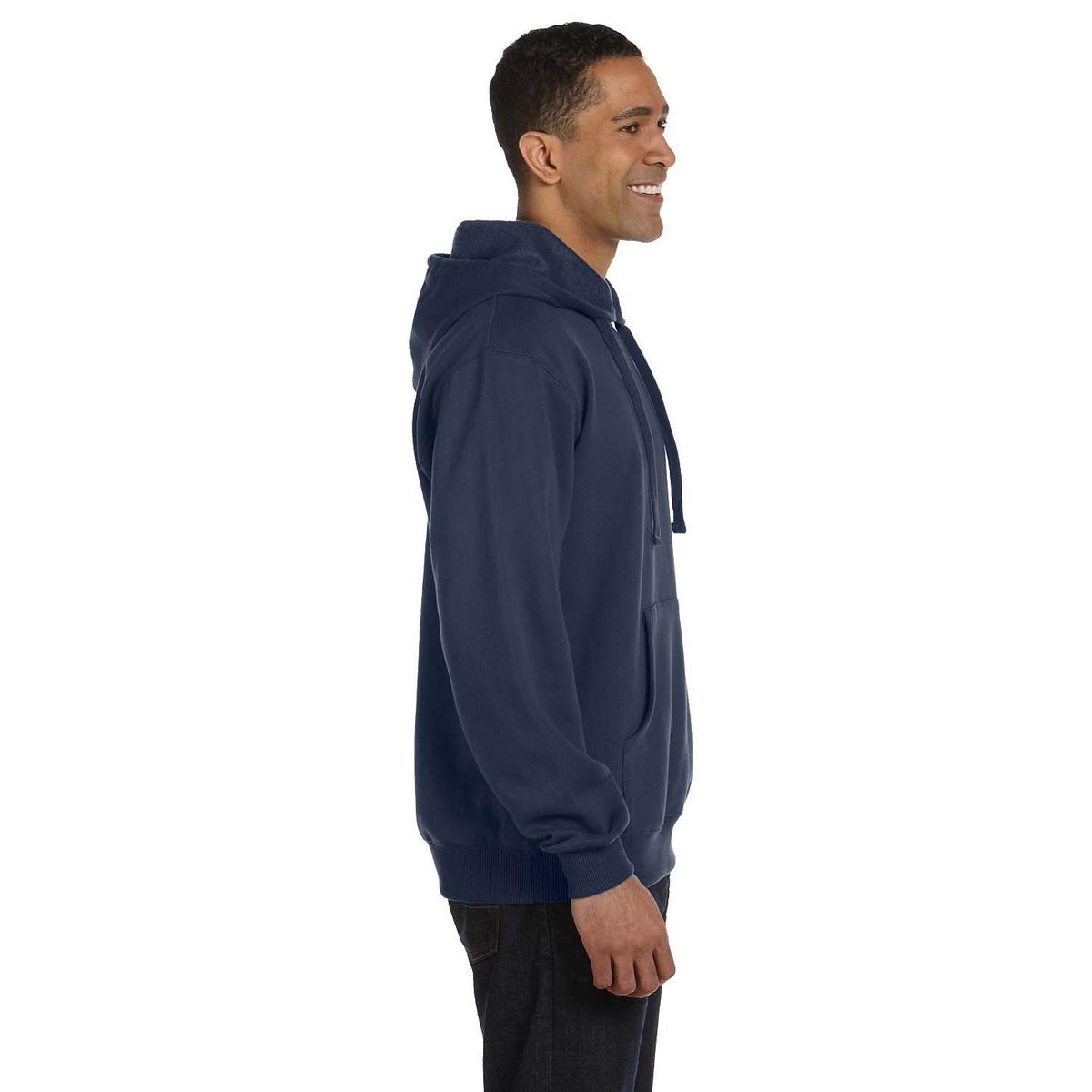 no-logo econscious 9 oz. Organic/Recycled Pullover Hood-Men's Layering-econscious-Thread Logic
