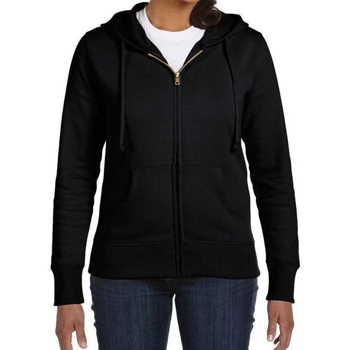 no-logo econscious Ladies 9 oz. Organic/Recycled Full-Zip Hood-Ladies Layering-Thread Logic