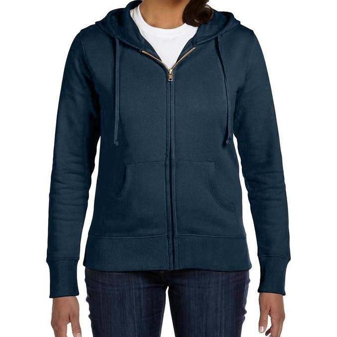 no-logo econscious Ladies 9 oz. Organic/Recycled Full-Zip Hood-Ladies Layering-Thread Logic