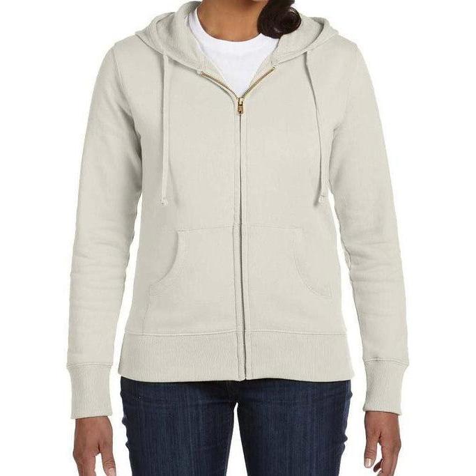 no-logo econscious Ladies 9 oz. Organic/Recycled Full-Zip Hood-Ladies Layering-Thread Logic